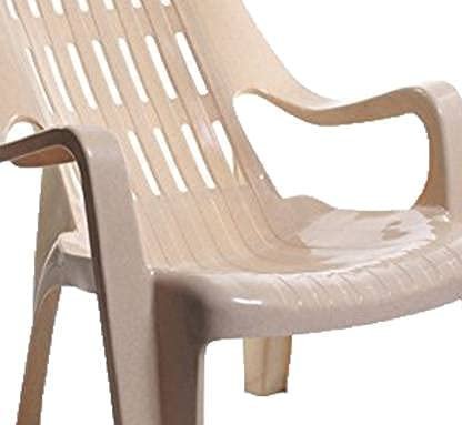 Cello Comfort Relaxing Plastic Chair | Cello Chair | Plastic Chair | Beige Colour | Comfort Chair | Chairs (Set of 2) - Image 5