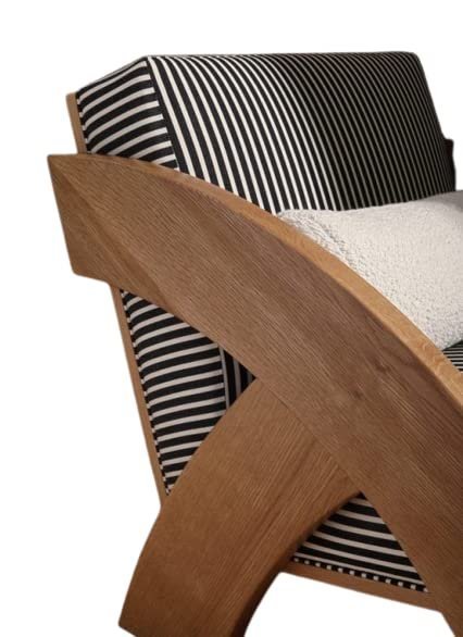 TJ Arc Lounge Chair | Wooden Chair Design | Sagwan Wood | Furniture - Image 4