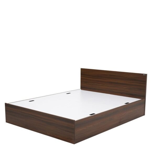 Arthur Queen Size Bed with box storage in Walnut Finish - Image 5