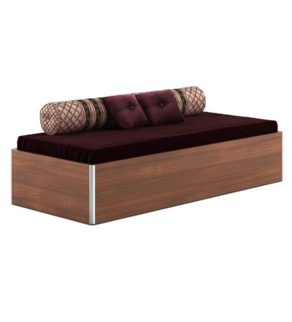 Kosmo Single Bed with Storage in Rigato walnut Finish - Image 3