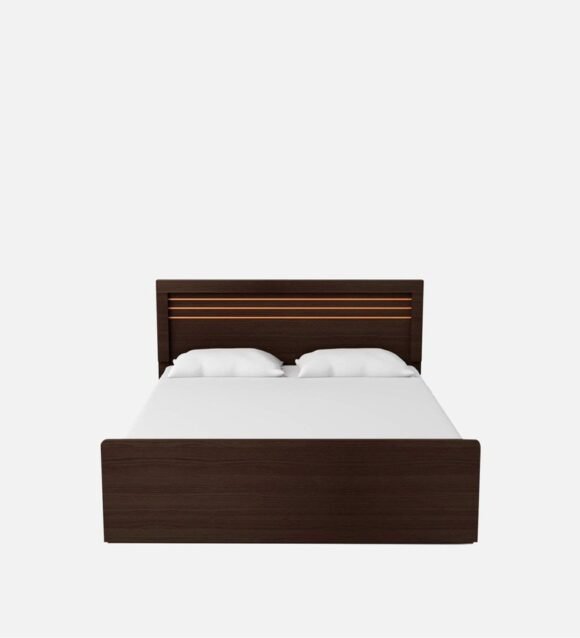 Kuruma Queen Size Bed With Storage In Wenge Finish - Image 2