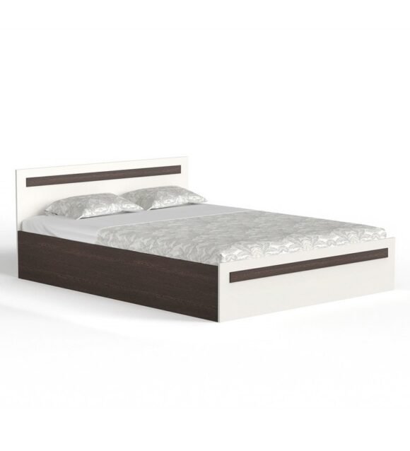 Maltein Queen Size Bed with Storage in Wenge & White Finish - Image 5
