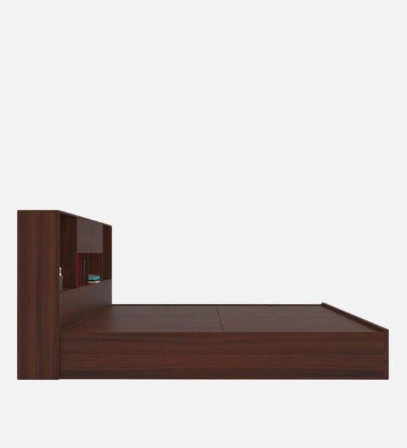 Yume King Size Bed With Box Storage In Regato Walnut Colour - Image 4