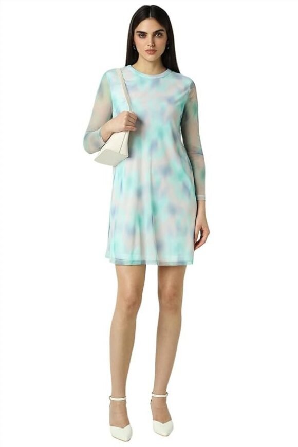 Van Heusen Women's Polyester Modern Mid-Thigh Length Dress - Image 2
