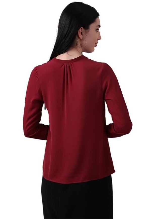 Allen Solly Women's 100% Polyester Regular Fit Shirt - Image 4