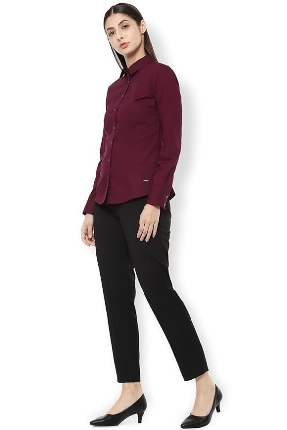 Van Heusen Women's Polyester Regular Fit Shirt - Image 2
