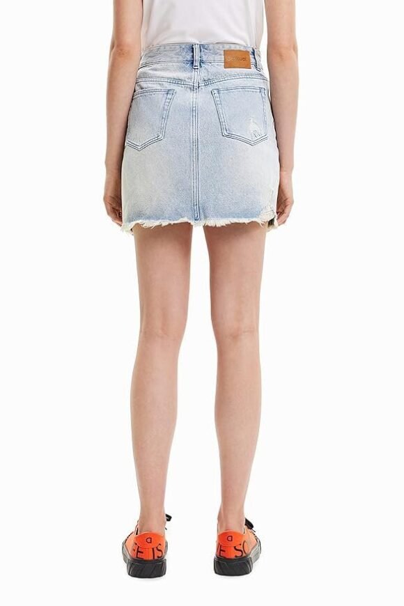 Esigual Women's Woman Denim Skirt Short - Image 5