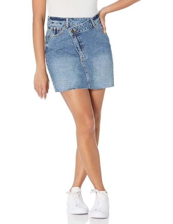 Esigual Women's Woman Denim Skirt Short
